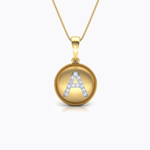 Alphabet A Diamond Pendant Alphabet A Diamond Pendant