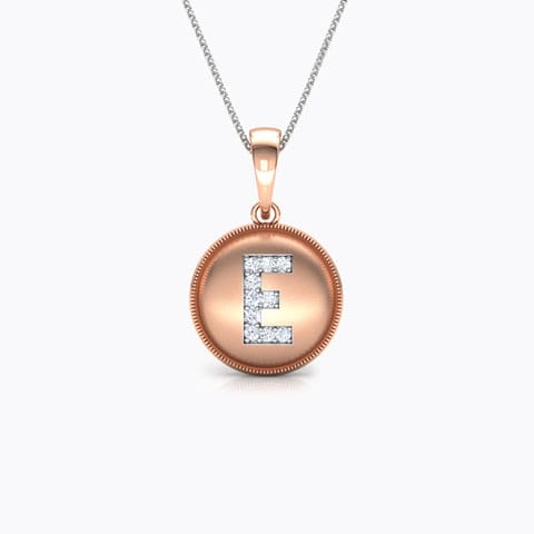 Alphabet E Diamond Pendant Alphabet E Diamond Pendant
