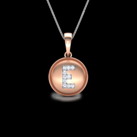 Alphabet E Diamond Pendant Alphabet E Diamond Pendant