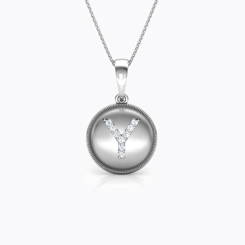 Alphabet Y Diamond Pendant Alphabet Y Diamond Pendant