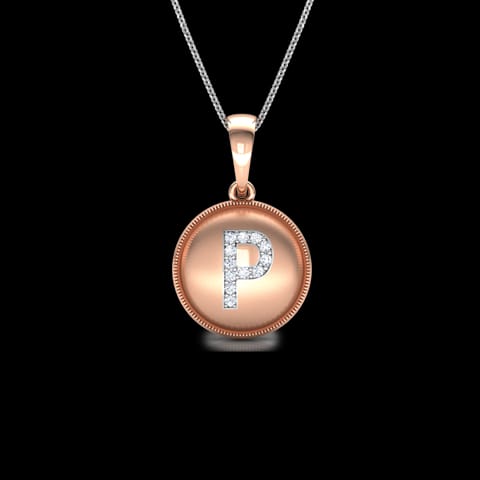 Alphabet P Diamond Pendant Alphabet P Diamond Pendant
