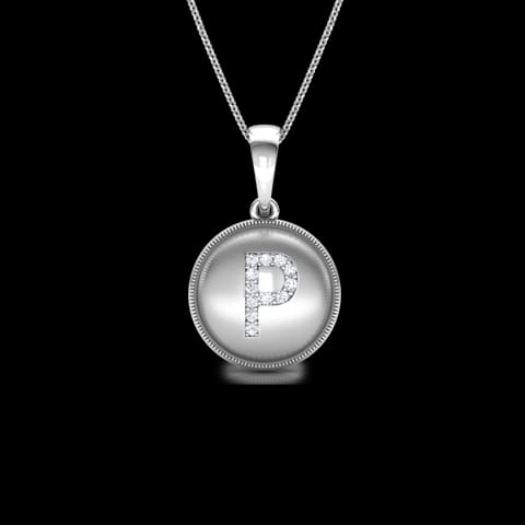 Alphabet P Diamond Pendant Alphabet P Diamond Pendant