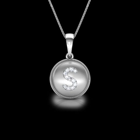 Alphabet S Diamond Pendant Alphabet S Diamond Pendant