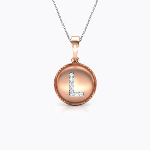 Alphabet L Diamond Pendant Alphabet L Diamond Pendant