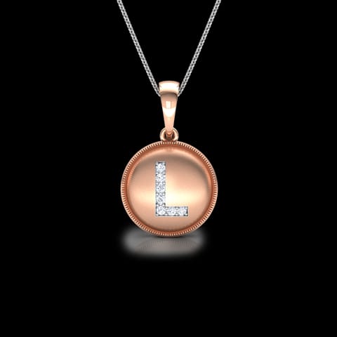 Alphabet L Diamond Pendant Alphabet L Diamond Pendant