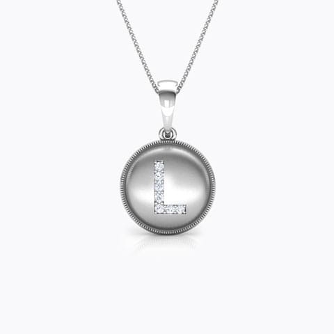 Alphabet L Diamond Pendant Alphabet L Diamond Pendant