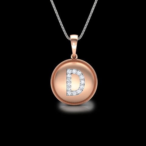 Alphabet D Diamond Pendant Alphabet D Diamond Pendant