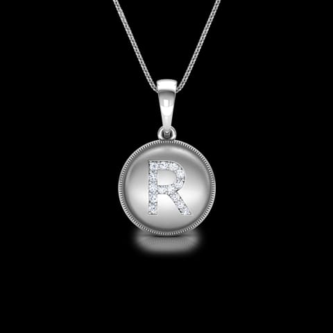 Alphabet R Diamond Pendant Alphabet R Diamond Pendant