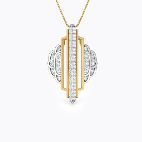 Empress Ziggurat Diamond Pendant