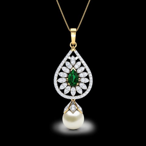 Stark Pear Gemstone Pendant