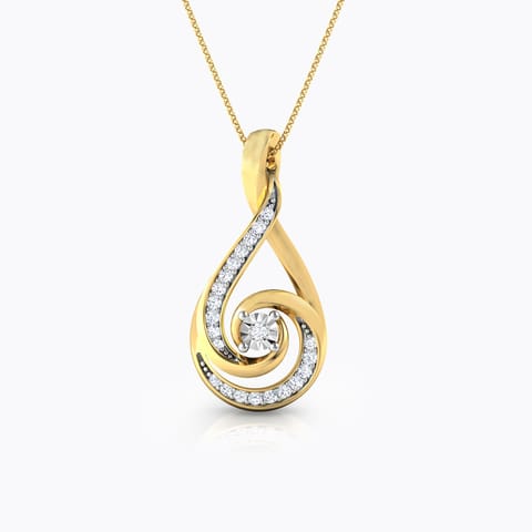 Swirl Miracle Plate Diamond Pendant Swirl Miracle Plate Diamond Pendant