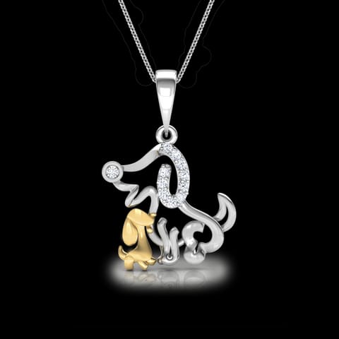 Pooch Mother and Daughter Pendant