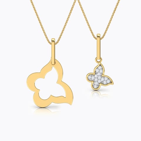 Flutter Mother and Daughter Duo Pendant