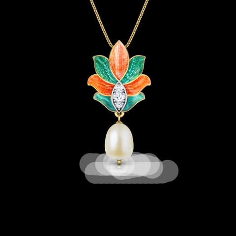 Samira Lotus Pearl Pendant