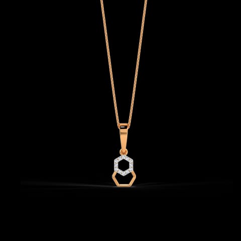 Duo Hex Diamond Pendant