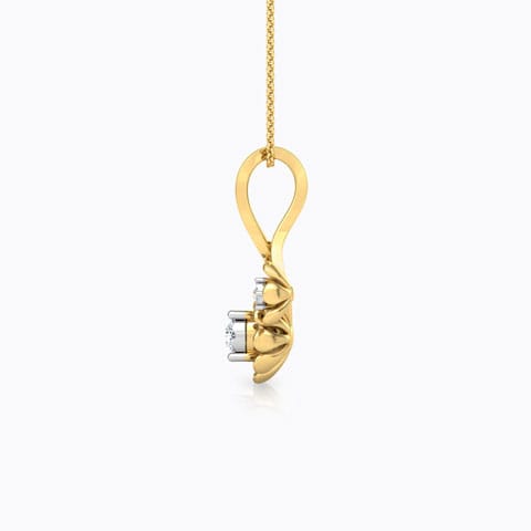 Duo Floret Diamond Pendant