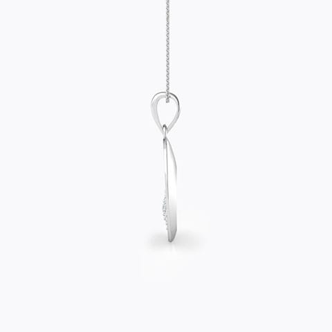 Diamond Clustered Loop Pendant