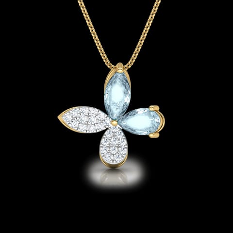 Gleem Butterfly Gemstone Pendant