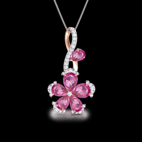 Soha Floret Gemstone Pendant