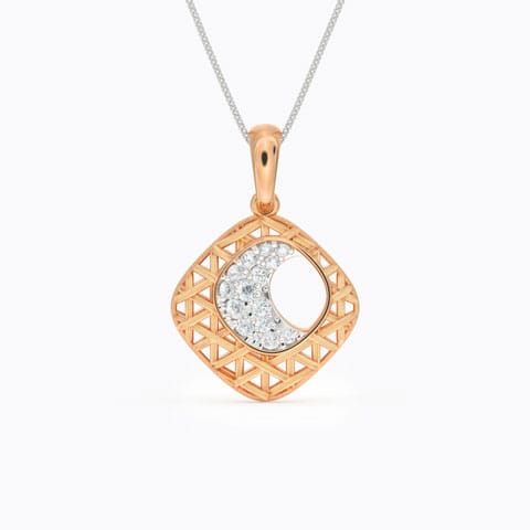 Modish Interlaced Diamond Pendant Modish Interlaced Diamond Pendant