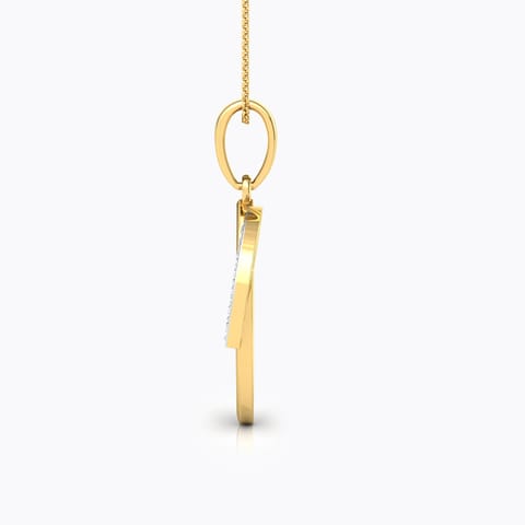 Duo Petals Diamond Pendant