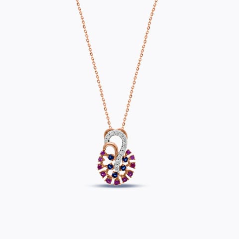 Mishti Vibrant Gemstone Pendant