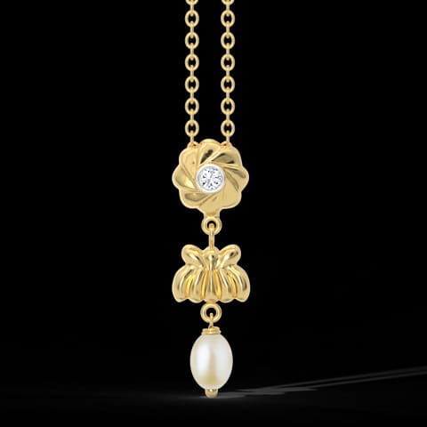 Krupali Floral Pearl Pendant