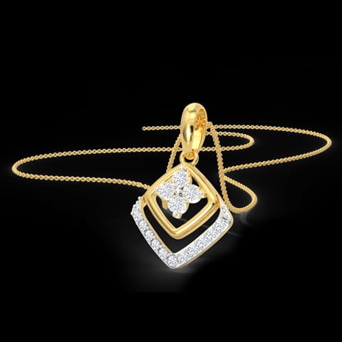 Quad Miracle Plate Diamond Pendant Quad Miracle Plate Diamond Pendant