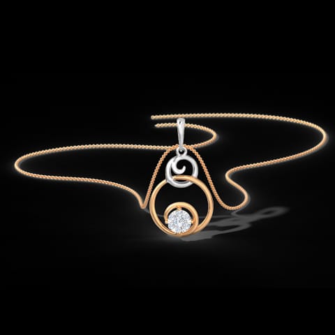 Naisha Swirl Diamond Pendant Naisha Swirl Diamond Pendant