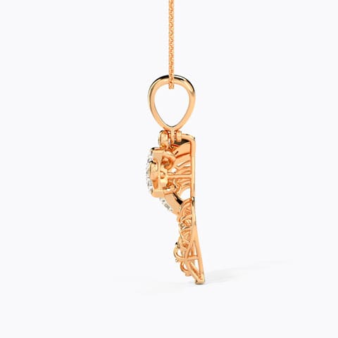 Om Ganpati Diamond Pendant