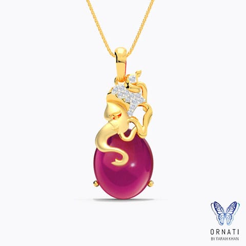 Ganesha Deity Gemstone Pendant Ganesha Deity Gemstone Pendant