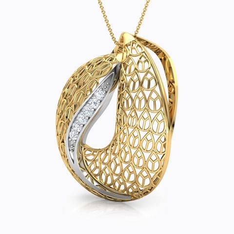 Lucia Trellis Diamond Pendant