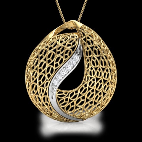 Lucia Trellis Diamond Pendant