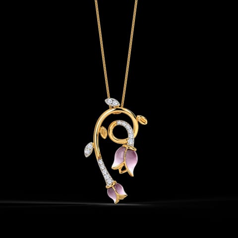 Visteria Tulip Diamond Pendant Visteria Tulip Diamond Pendant