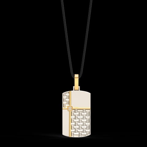 Crissed Titanium Diamond Pendant For Men Crissed Titanium Diamond Pendant For Men