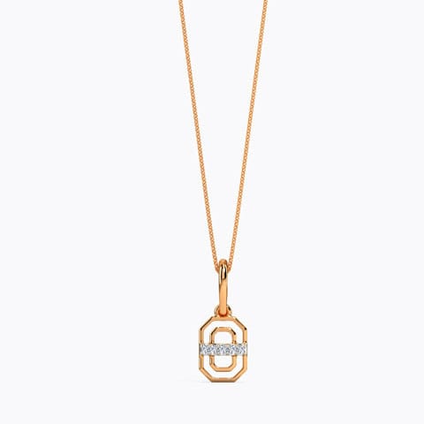 Twin Hexa Diamond Pendant