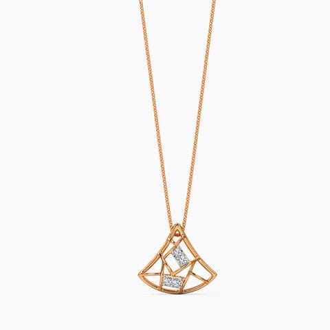 Mosaic Trigonal Diamond Pendant