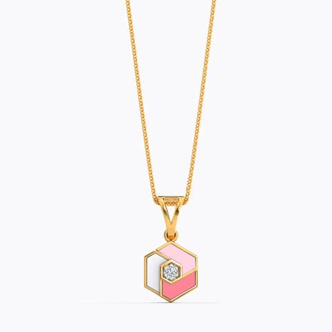Trio Color Diamond Pendant