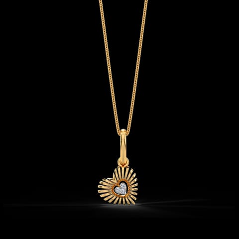 Rays of Heart Diamond Pendant Rays of Heart Diamond Pendant