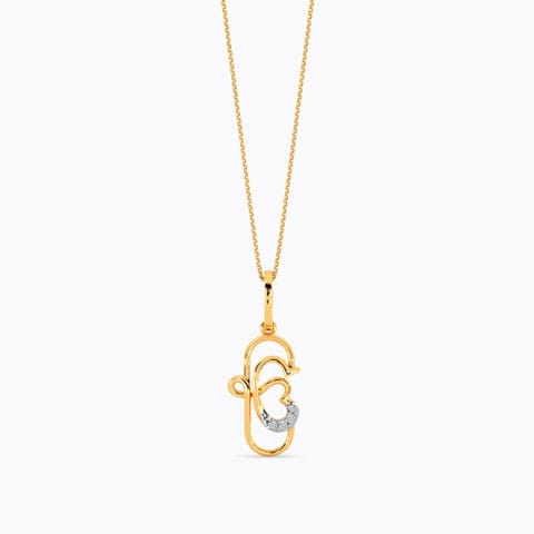 Simplicity Ek Onkar Diamond Pendant Simplicity Ek Onkar Diamond Pendant