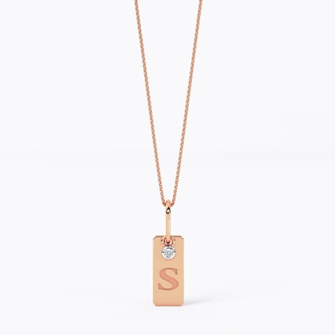 Swank Diamond Personalised Gold Pendant Swank Diamond Personalised Gold Pendant