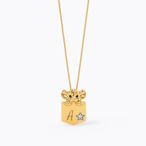 Disney's Lion King Simba Pocket Personalised Diamond Pendant Disney's Lion King Simba Pocket Personalised Diamond Pendant
