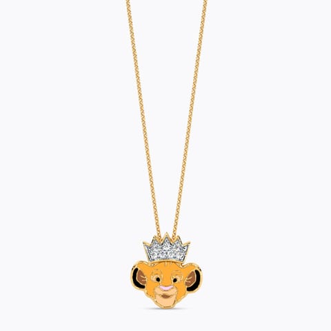 Disney's Lion King Simba Crown Diamond Pendant Disney's Lion King Simba Crown Diamond Pendant