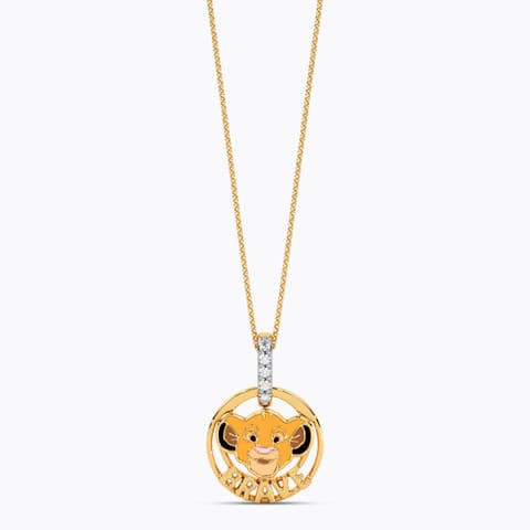 Disney's Lion King Brave Simba Diamond Pendant Disney's Lion King Brave Simba Diamond Pendant