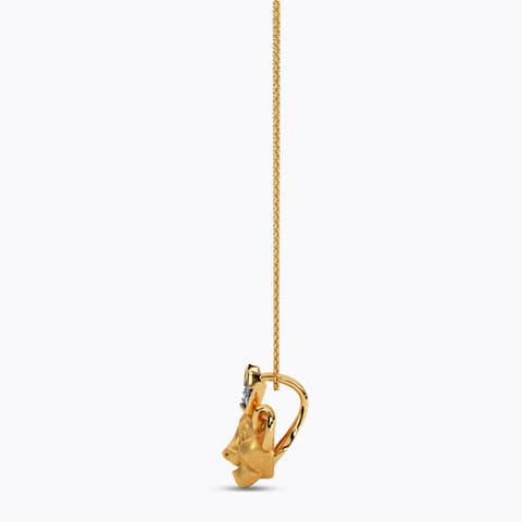 Disney's Lion King Enamel Simba Crown Diamond Pendant Disney's Lion King Enamel Simba Crown Diamond Pendant