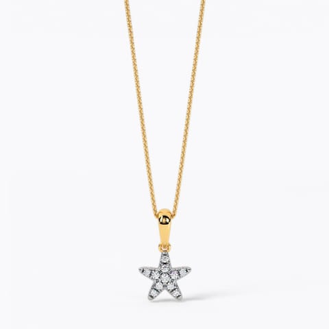 Clustered Star Dimaond Pendant
