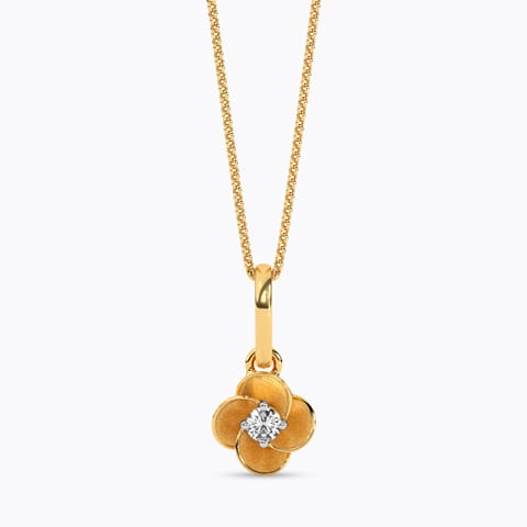 Dainty Swirl Diamond Pendant