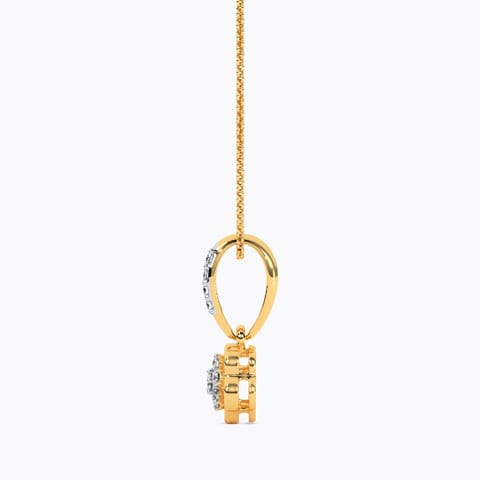 Flowery Disc Diamond Pendant Flowery Disc Diamond Pendant