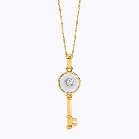 Orb Key Diamond Pendant