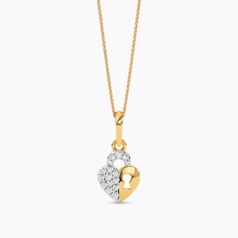 Amors Key Diamond Pendant Amors Key Diamond Pendant